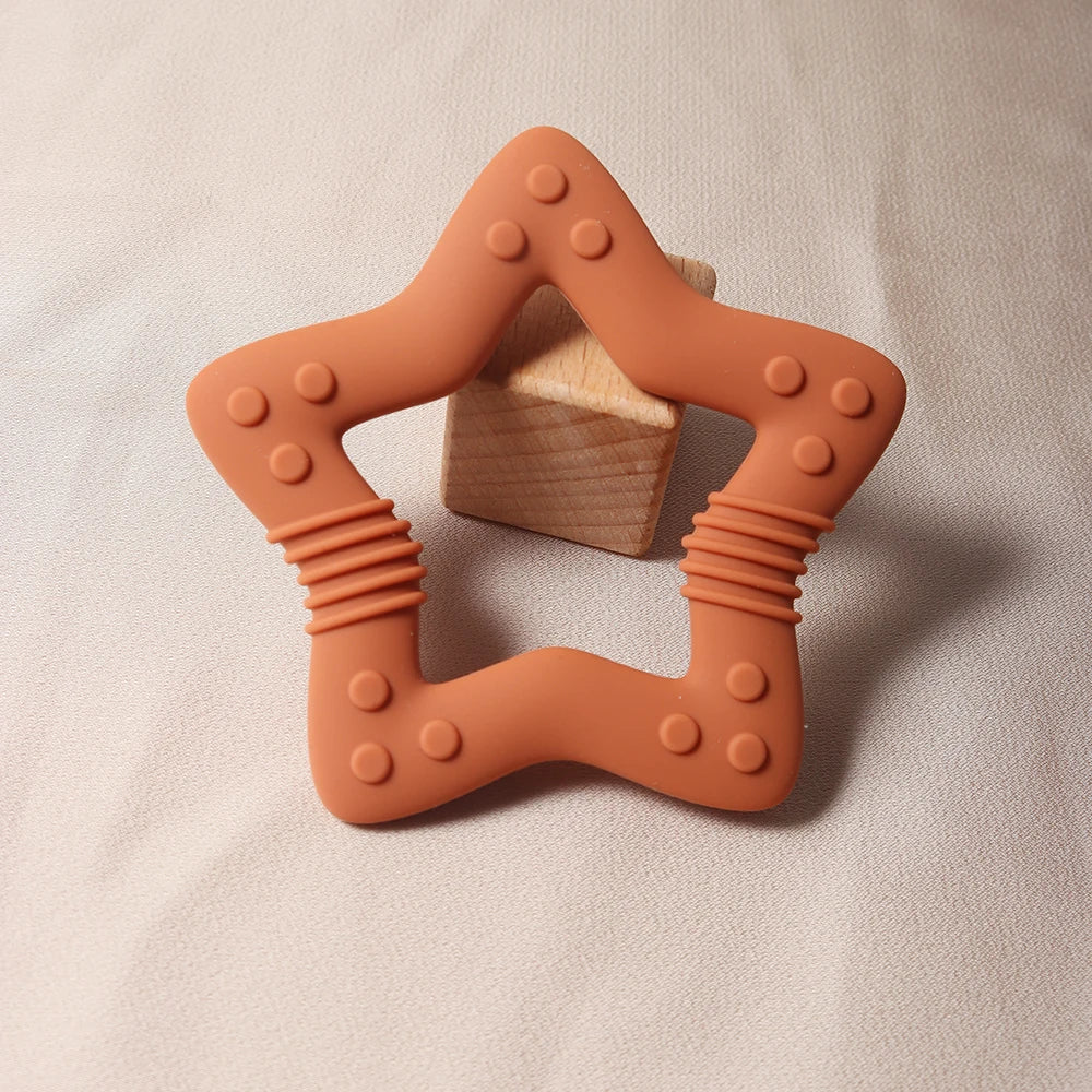 Heart Silicone Teether Food Grade Baby Teething Toy