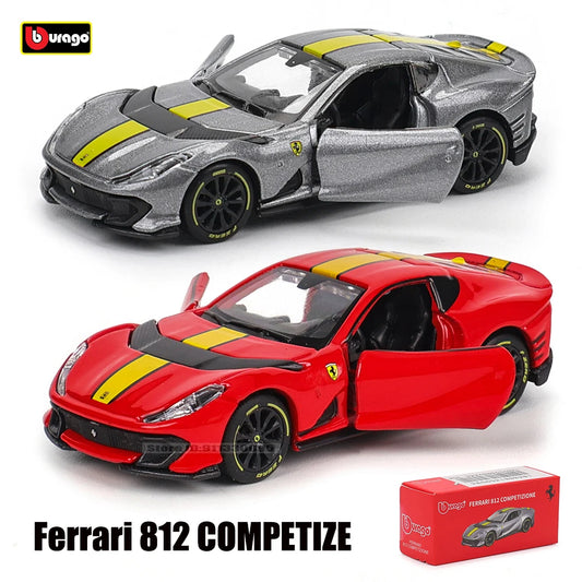 Bburago Ferrari 1:64 Diecast Pull Back Car with Lights & Sound