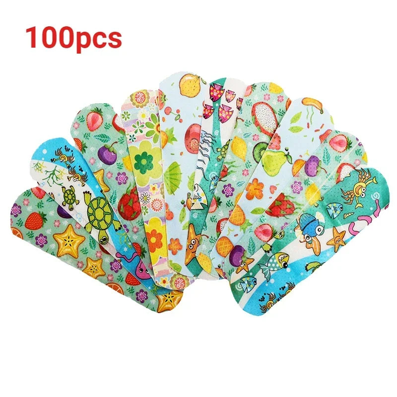 Cartoon Animal Adhesive Bandages for Kids 30-100PCS