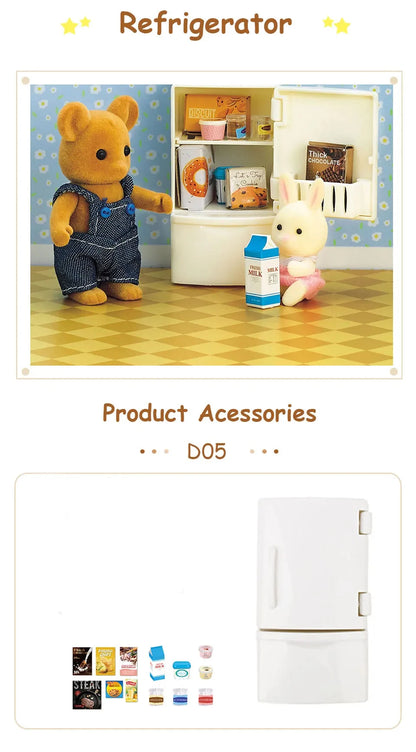 1:12 Miniature Dollhouse Furniture Set Pretend Play Accessories