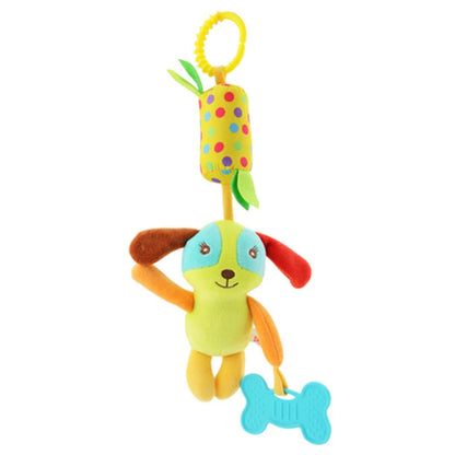 Baby Plush Rattle Toy with Teether Giraffe Zebra Handbell