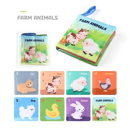 Soft Baby Cloth Book Montessori Sensory Learning Toy