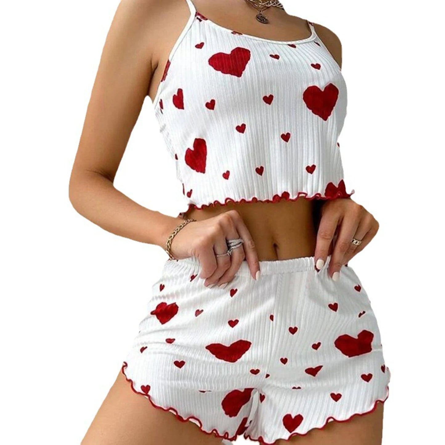 Women's Pajama Set 2 Piece Tank Top & Shorts Sleepwear