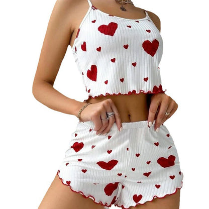 Women's Pajama Set 2 Piece Tank Top & Shorts Sleepwear