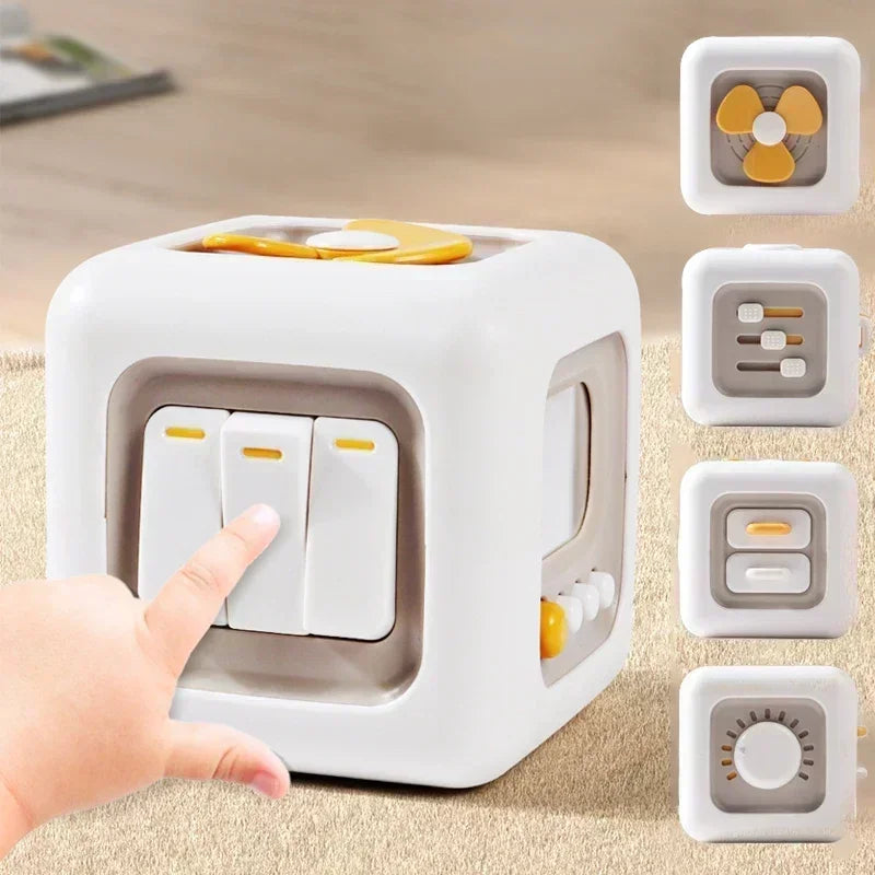 6-in-1 Montessori Activity Cube Sensory Busy Board Toy
