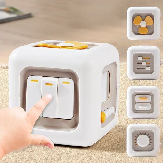6-in-1 Montessori Activity Cube Sensory Busy Board Toy