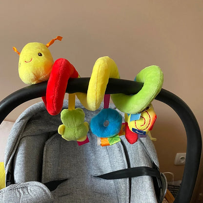 Baby Crib Spiral Toy Plush Stroller & Car Seat Rattle