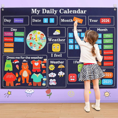 Felt Busy Board 4 in 1 Interactive Story Learning Set