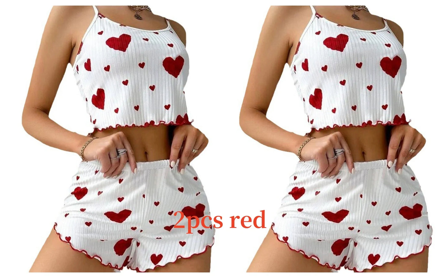 Women's Pajama Set 2 Piece Tank Top & Shorts Sleepwear