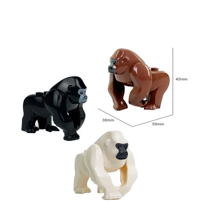 MOC Farm Zoo Animal Building Blocks Educational Toy Set