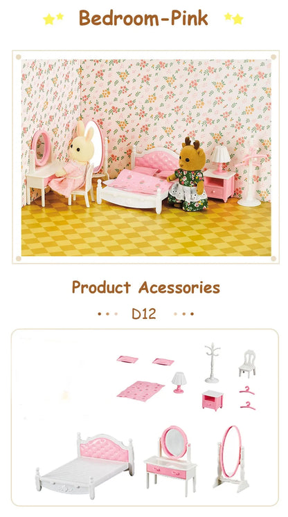 1:12 Miniature Dollhouse Furniture Set Pretend Play Accessories