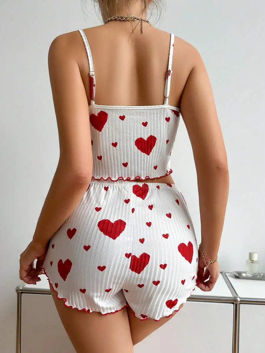 Women's Pajama Set 2 Piece Tank Top & Shorts Sleepwear