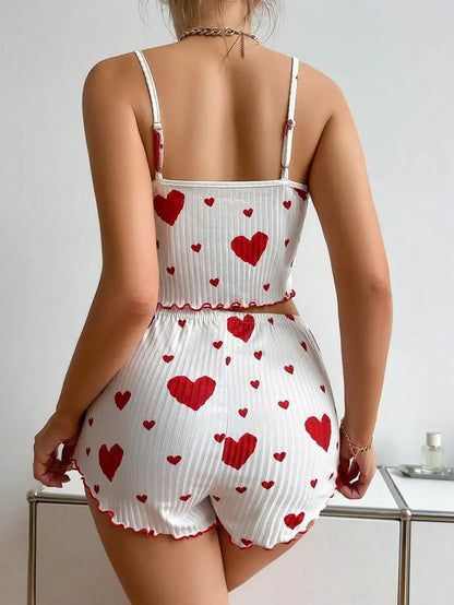 Women's Pajama Set 2 Piece Tank Top & Shorts Sleepwear