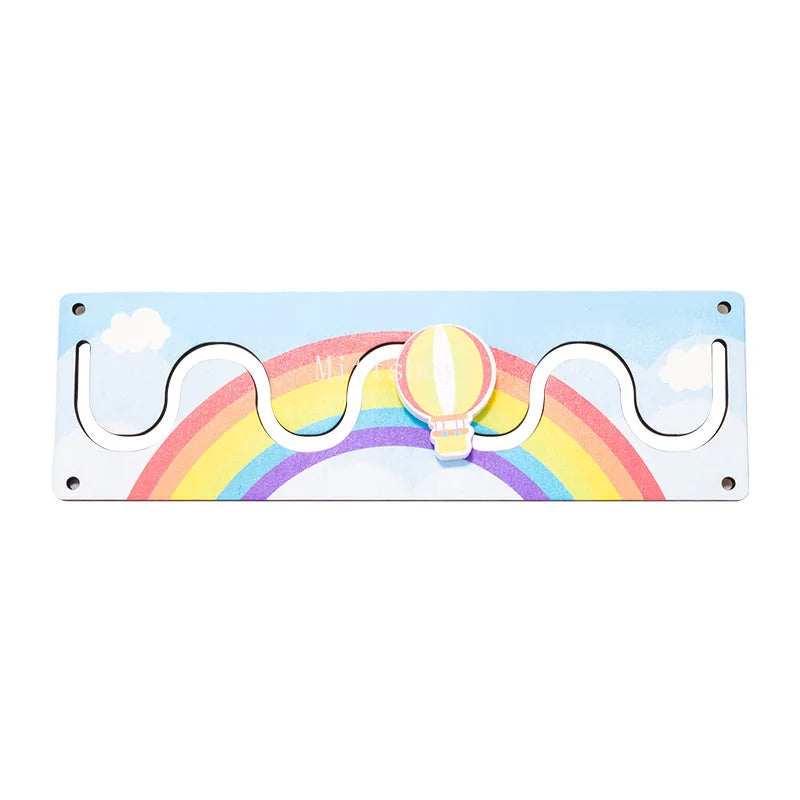 Montessori Busy Board Wooden Sensory Learning Toy