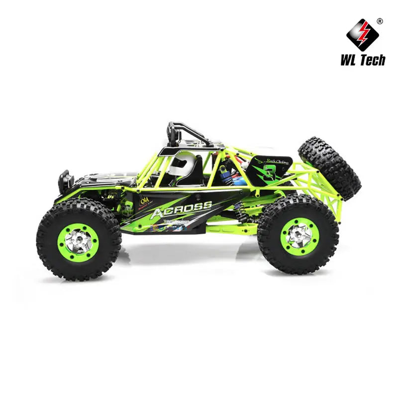 WLtoys 12428 1:12 4WD RC Off-Road Racing Car – 50KM/H High Speed Alloy Climbing Truck with LED Lights