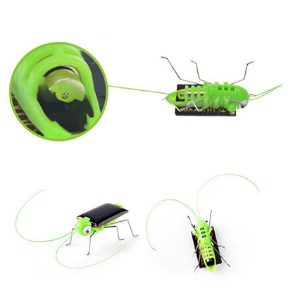 Solar Powered Grasshopper Toy Jumping Science Puzzle for Kids