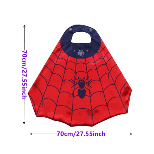 Spider Superhero Costume Set with Cape Mask & Wristband