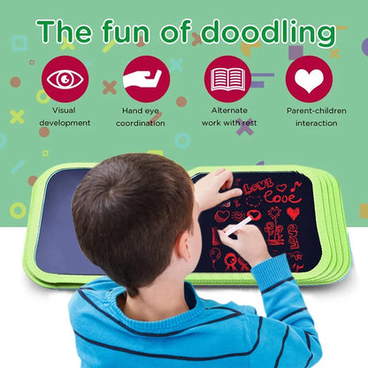Reusable Doodle Book for Kids with 12 Watercolor Pens