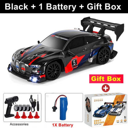 1:24 4WD RC Drift Racing Car with LED Lights – High Speed Remote Control Car