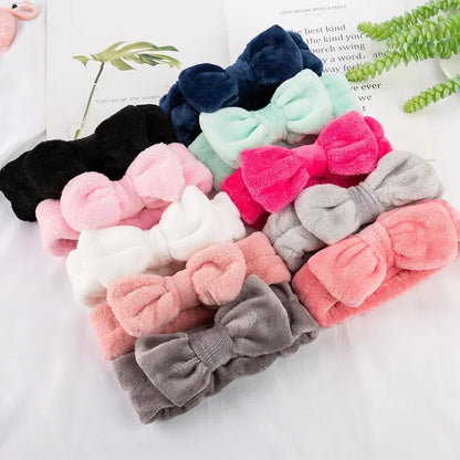 Makeup Headband – Soft Coral Fleece Face Wash Hair Band