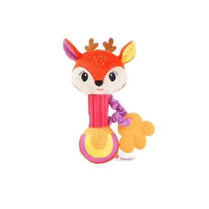 Soft Animal Baby Rattle Hand Grip Sensory Toy