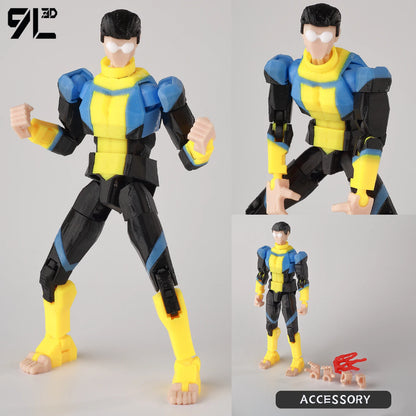 Invincible Boy Action Figure 14cm 3D Printed Poseable Model
