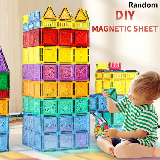 Magnetic Building Tiles STEM Construction Toy for Kids