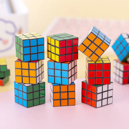 12PCS Mini Magic Cube Set – Educational Puzzle Party Favors