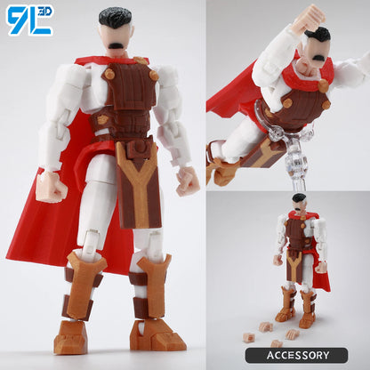 Invincible Boy Action Figure 14cm 3D Printed Multi Jointed Model