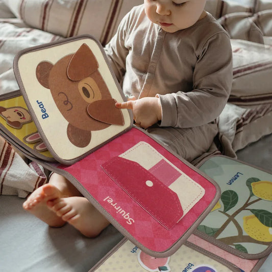 Montessori Busy Book Animal Cognitive Sensory Learning Toy