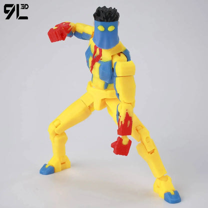 Invincible Boy Action Figure 14cm 3D Printed Multi Jointed Model