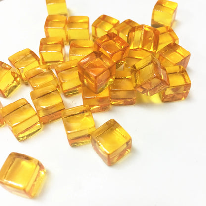 Transparent Cube Game Pieces Set – 50PCS Colorful Crystal Cubes