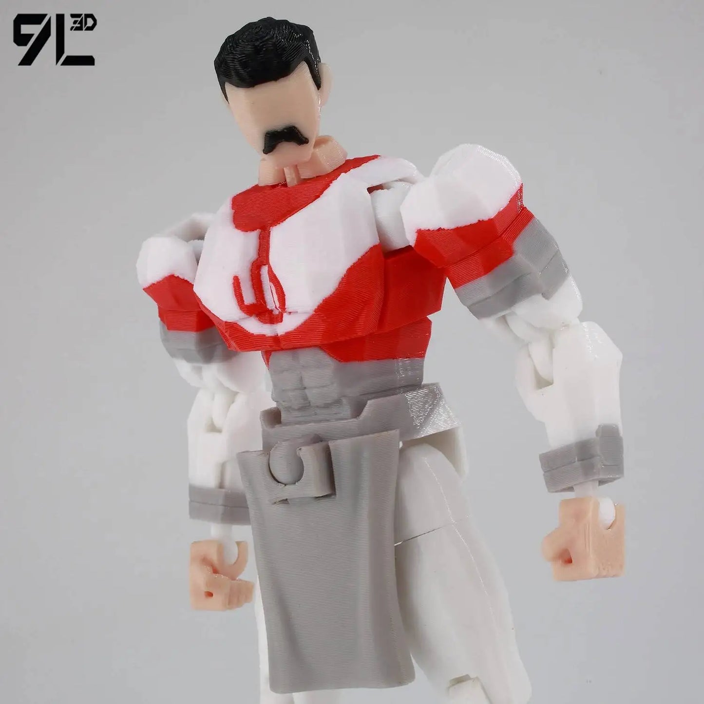 Invincible Boy Action Figure 14cm 3D Printed Multi Jointed Model