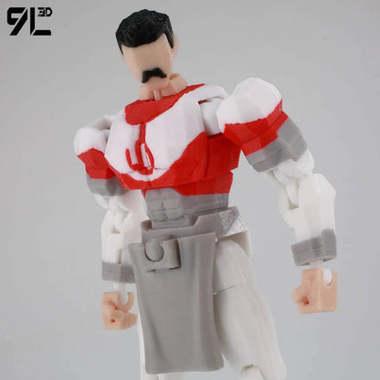 Invincible Boy Action Figure 14cm 3D Printed Multi Jointed Model