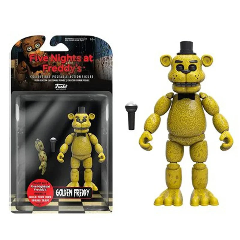 14cm Horror Bear Action Figure Movable PVC Collectible Toy