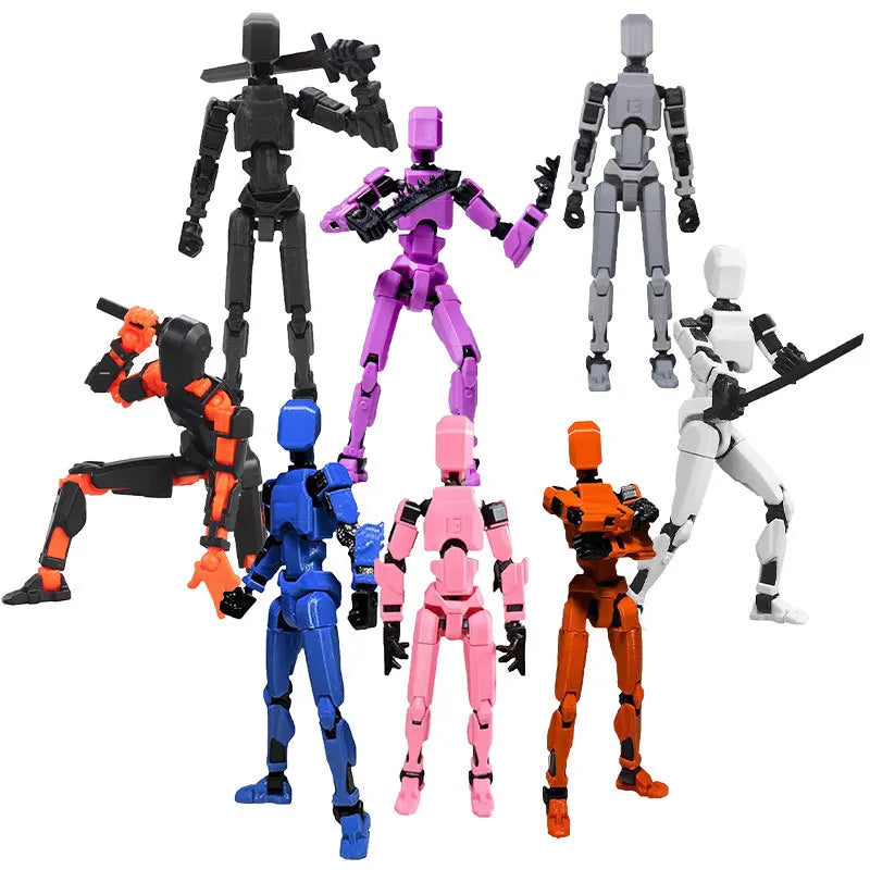13-Joint Movable Robot Action Figure 3D Printed DIY Toy