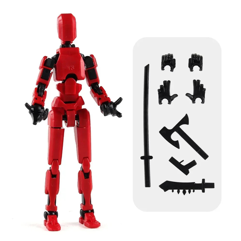 13-Joint Movable Robot Action Figure 3D Printed DIY Toy
