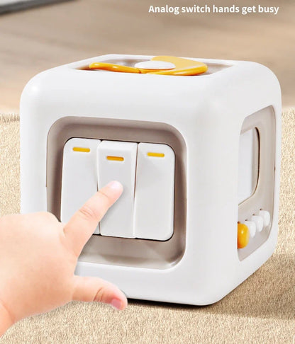 6-in-1 Montessori Activity Cube Sensory Busy Board Toy