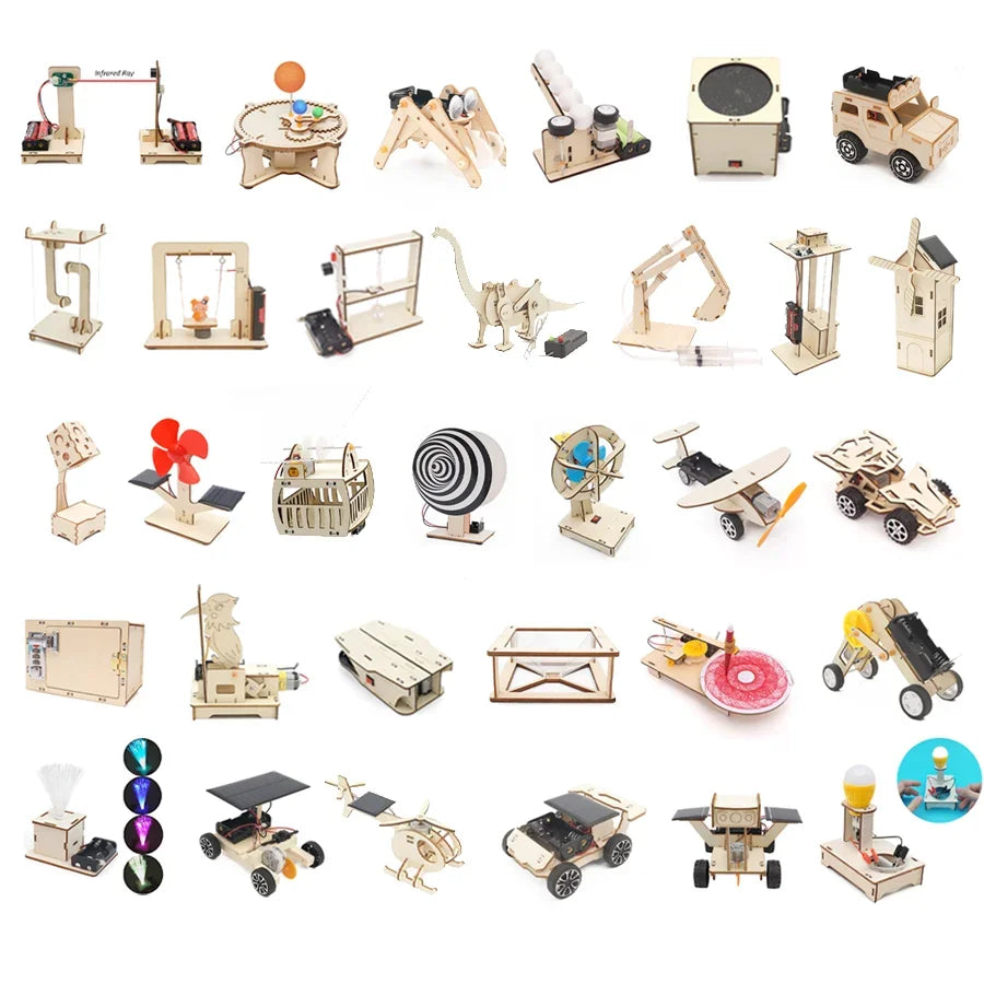 STEM Science Kit DIY Wooden Educational Learning Toy