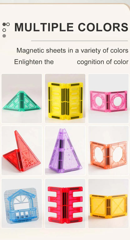 Magnetic Building Tiles STEM Construction Toy for Kids