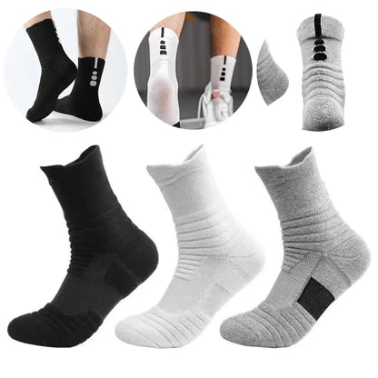 Anti Slip Soccer Socks Men Breathable Grip Sports Socks