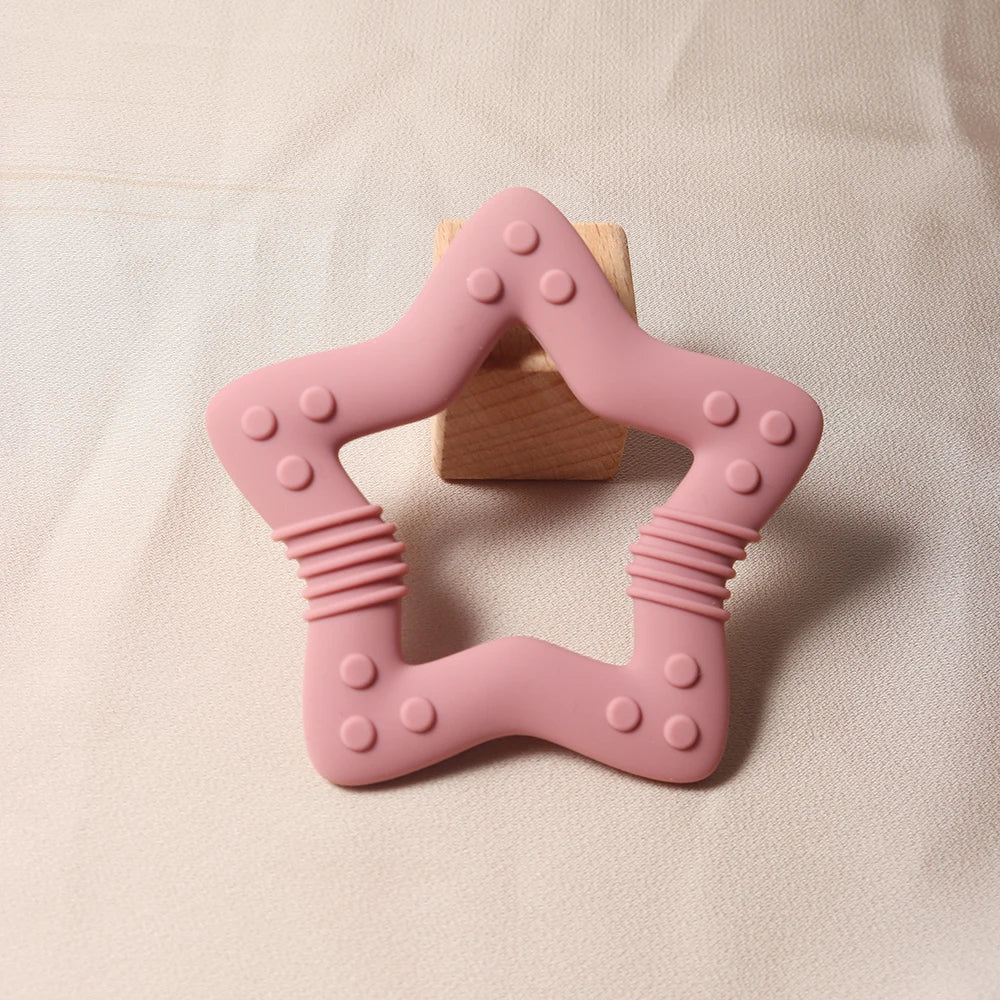 Heart Silicone Teether Food Grade Baby Teething Toy