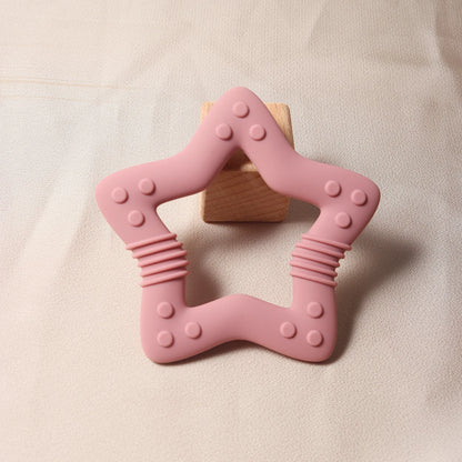 Heart Silicone Teether Food Grade Baby Teething Toy