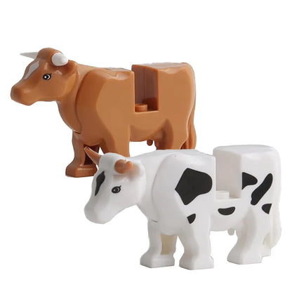MOC Farm Zoo Animal Building Blocks Educational Toy Set