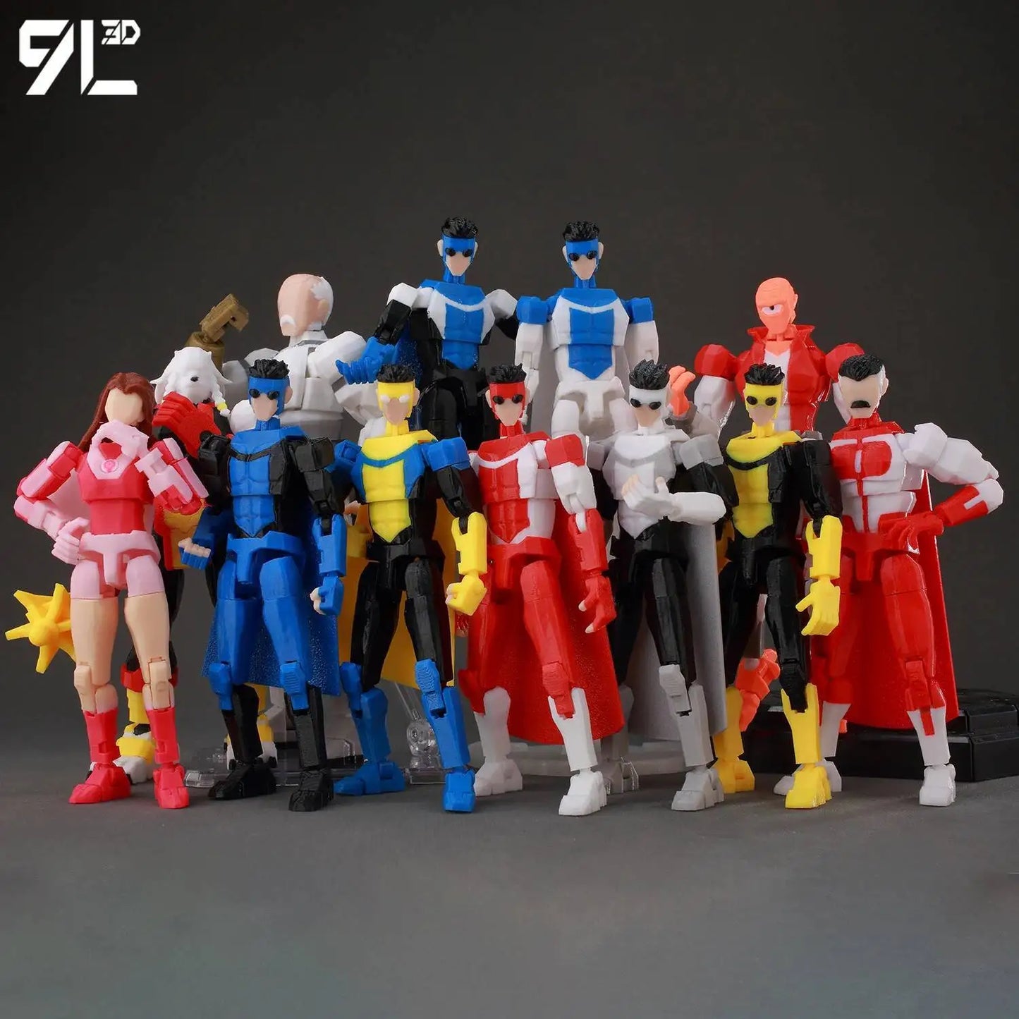 Invincible Boy Action Figure 14cm 3D Printed Poseable Model