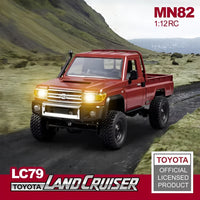 MN82 4WD RC Off-Road Pickup Truck with LED Lights 1:12 Scale
