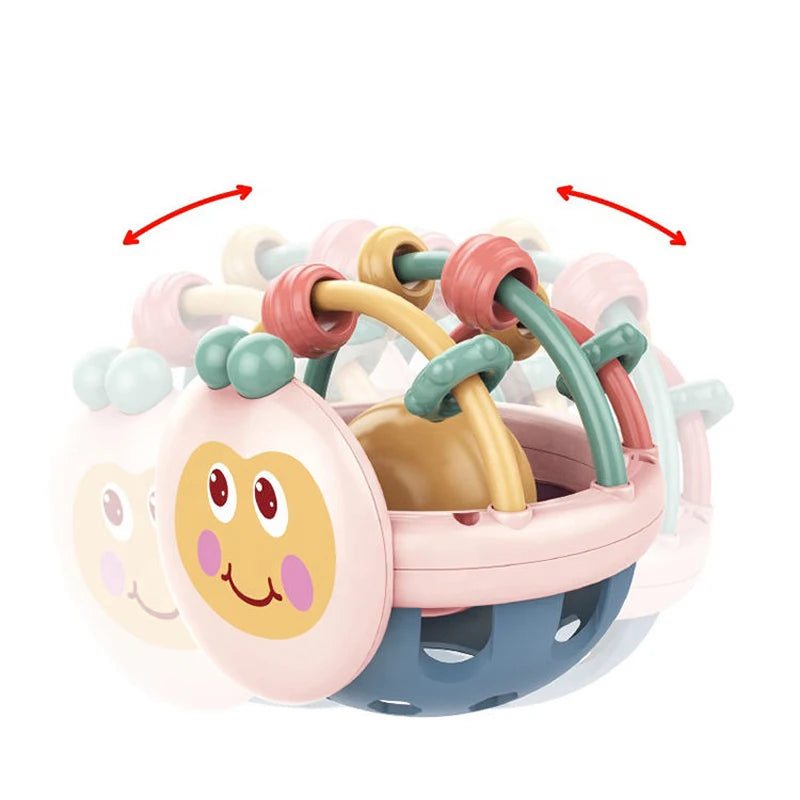 Baby Silicone Teething Rattle Ball Sensory Toy