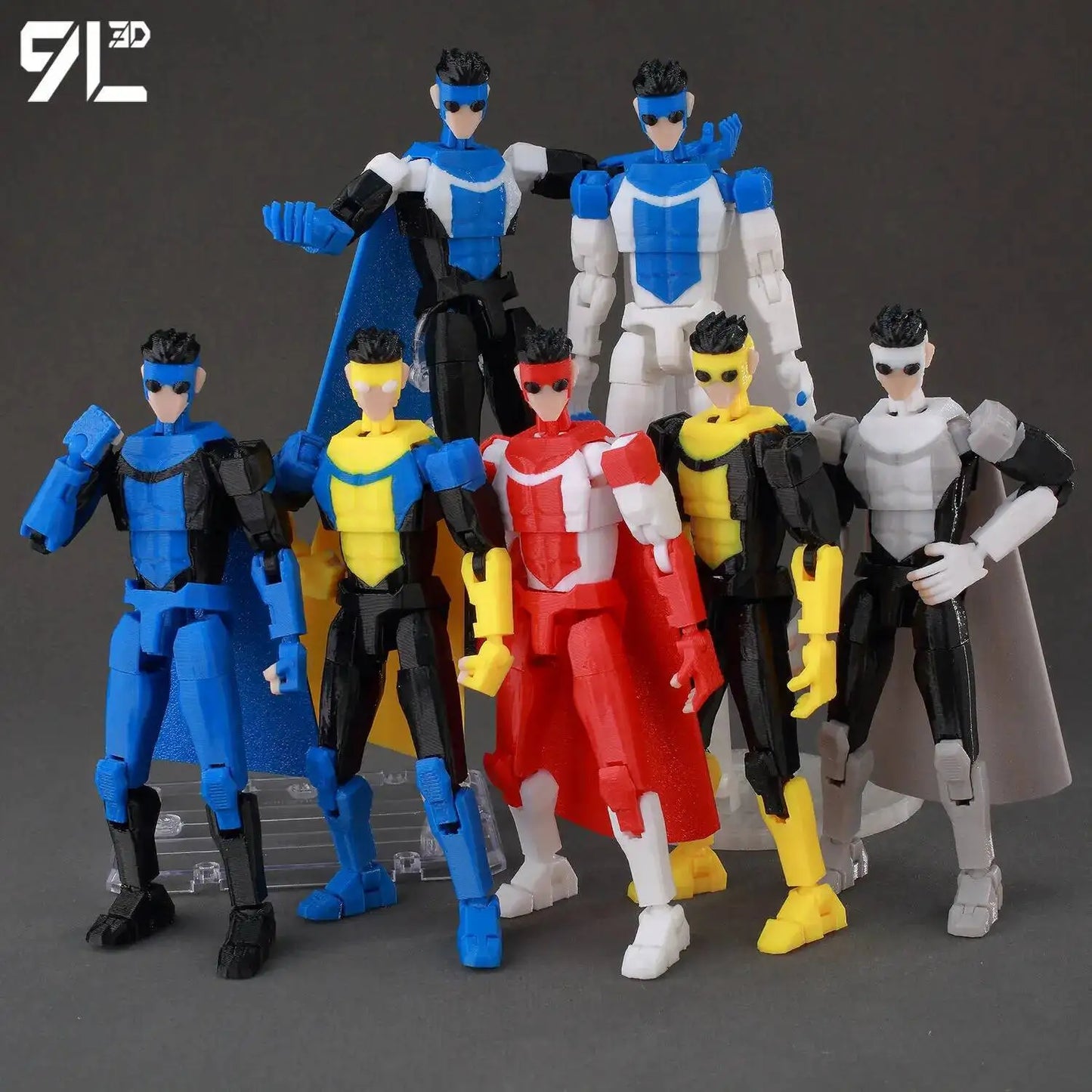 Invincible Boy Action Figure 14cm 3D Printed Poseable Model