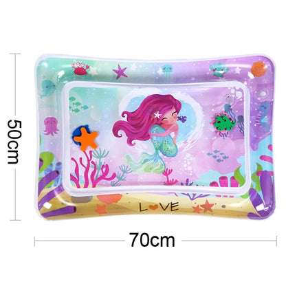 Baby Water Play Mat Inflatable Tummy Time Activity Mat