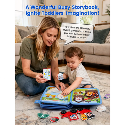 Montessori Busy Book Giraffe Sensory Learning Quiet Toy